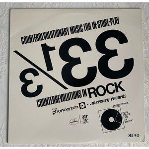 33 1/3 Counterrevolutionary Music Vinyl Record MK-118 Scorpions John Cougar